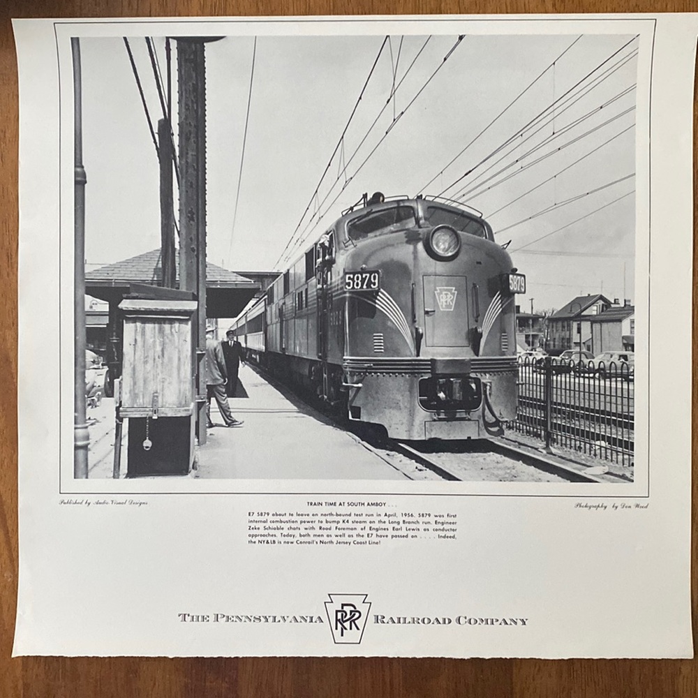 Don Wood Collection Pennsylvania Railroad Company Black & White Train Photograph